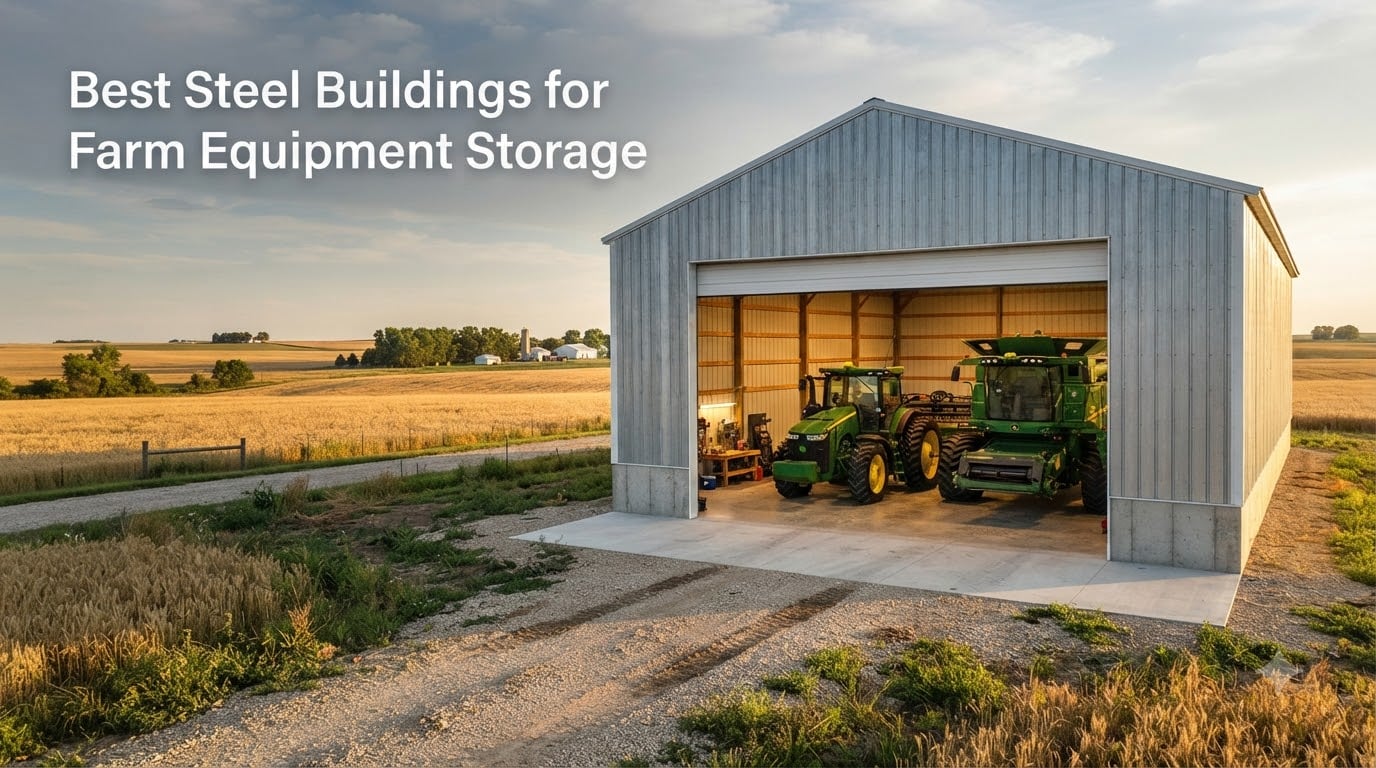 Best Steel Buildings for Farm Equipment Storage