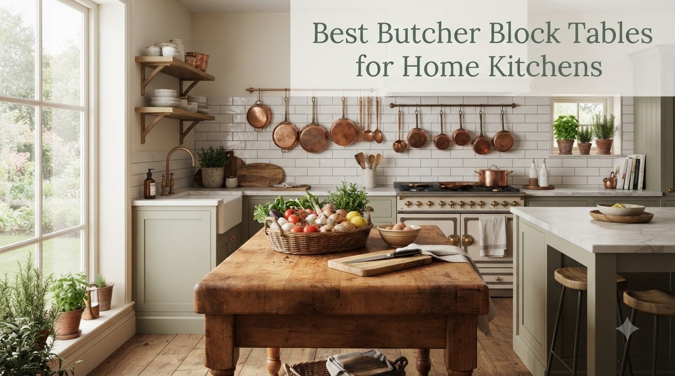 Best Butcher Block Tables for Home Kitchens