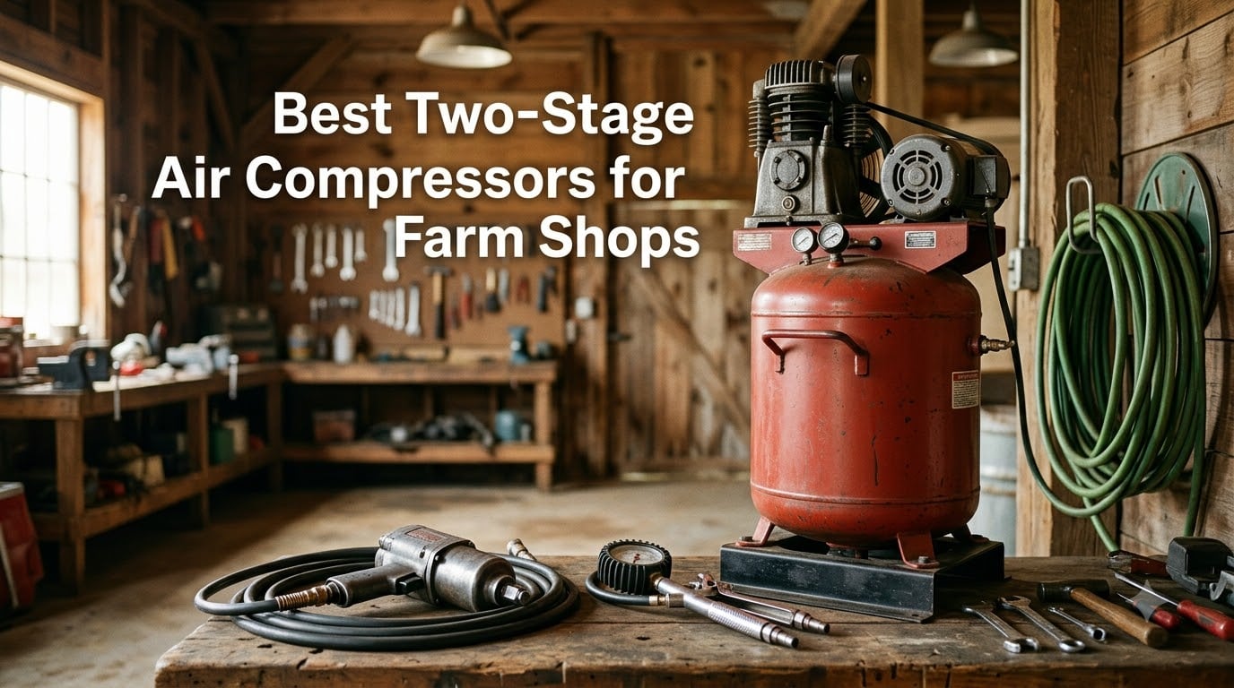 Best Two-Stage Air Compressors for Farm Shops
