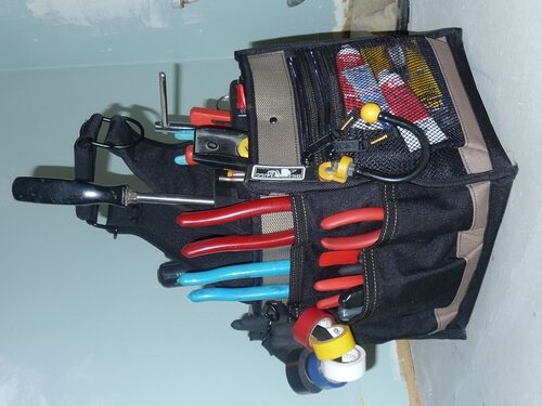 CLC Custom LeatherCraft 1528 Large Electrical and Maintenance Tool Carrier, Black customer photo 2