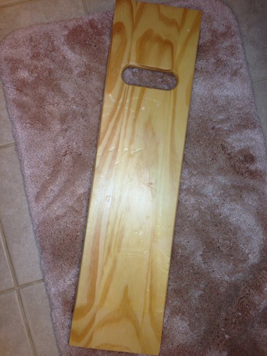DMI Transfer Board and Slide Board made of Heavy-Duty Wood for Patient, Senior and Handicap Move Assist and Slide Transfers, Holds up to 440 Pounds, 1 Cut out Handle, 30 x 8 x .75 customer photo 2