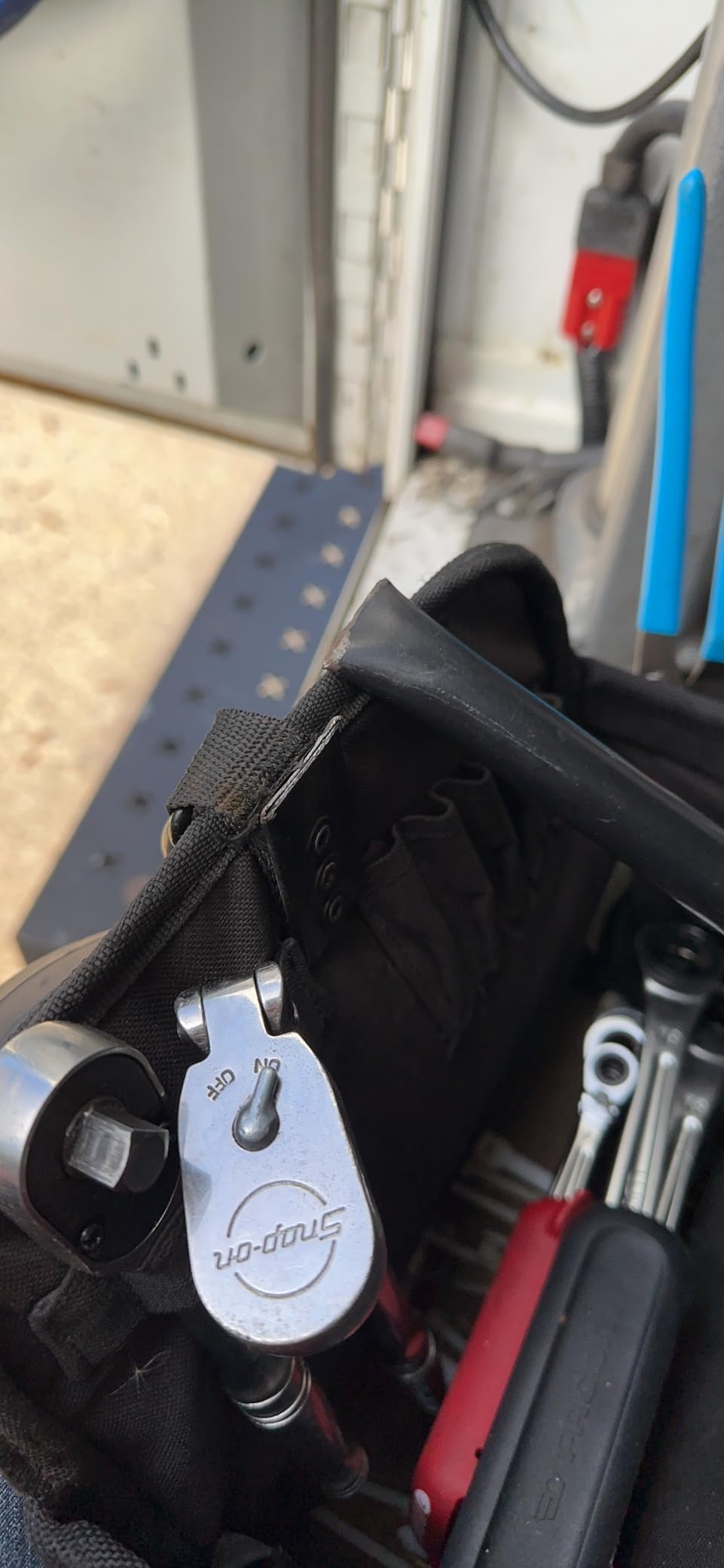 Custom Leathercraft WORK GEAR 1579 20 Inch, Open Top, Soft Sided Tool Box, 27 Pockets customer photo 1