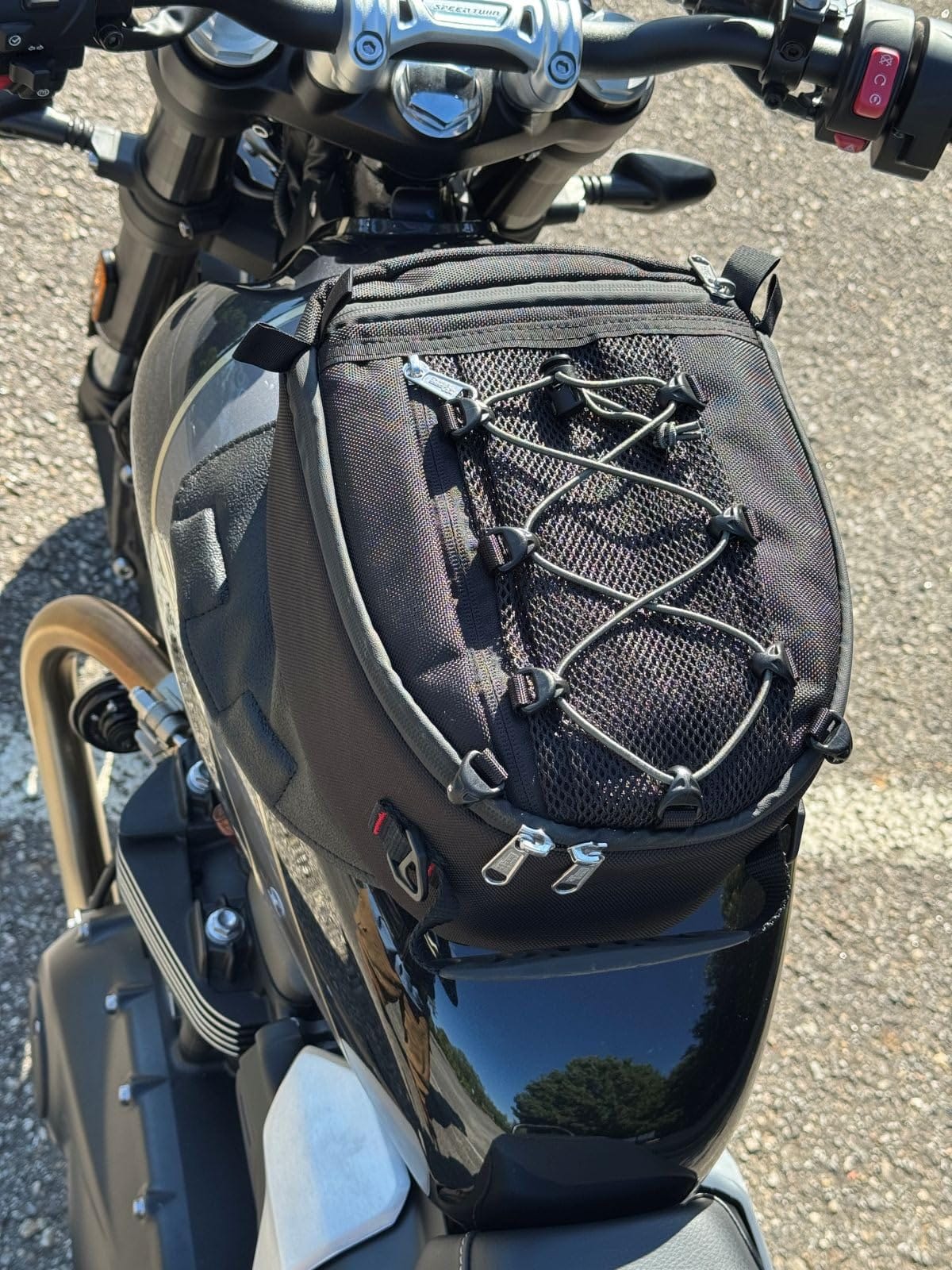 Chase Harper USA 450 Magnetic Tank Bag, Water-Resistant, Tear-Resistant, Industrial Grade Ballistic Nylon with Anti-Scratch Rubberized Polymer Bottom, Strong Neodymium Magnets – Black customer photo 1