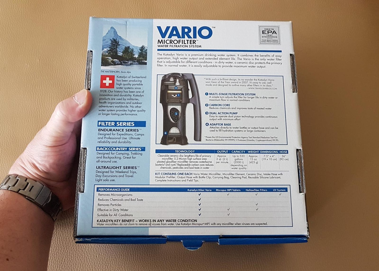 Katadyn Vario Dual Mode Hand Pump Continuous Water Filter for Backcountry customer photo 1