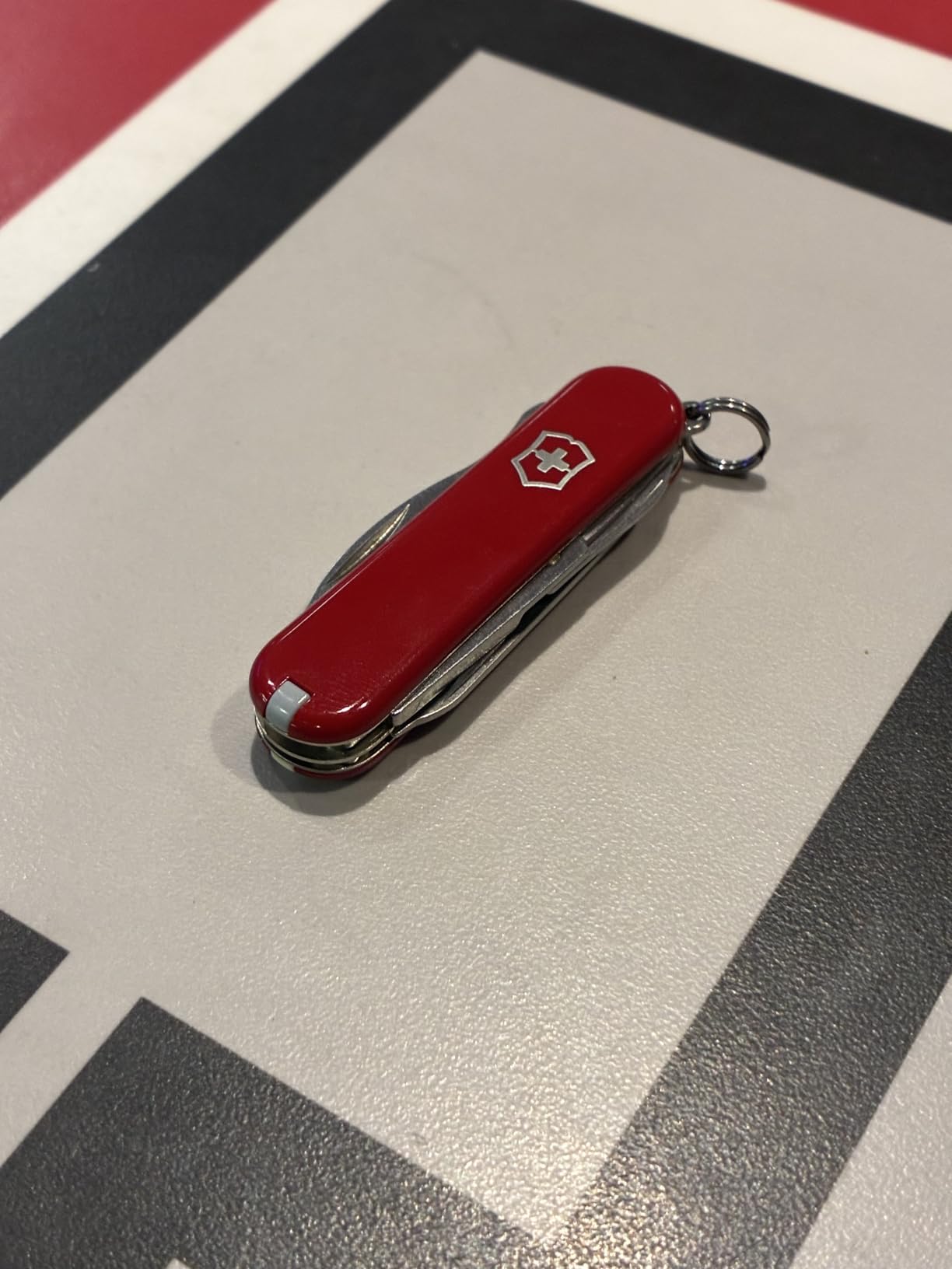 Victorinox Rambler Swiss Army Knife, 10-Function Pocket Knife, Red | Swiss-made multitool, compact pocket knife, multiple functions, everyday readiness customer photo 2