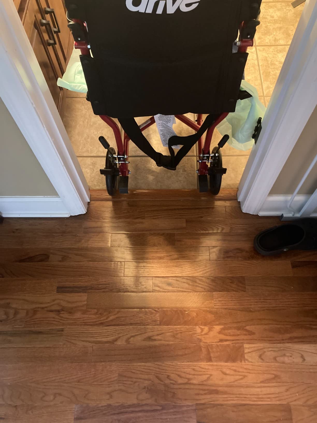Drive Medical ATC19-BL Transport Wheelchair, Swing-Away Footrest, Blue customer photo 1
