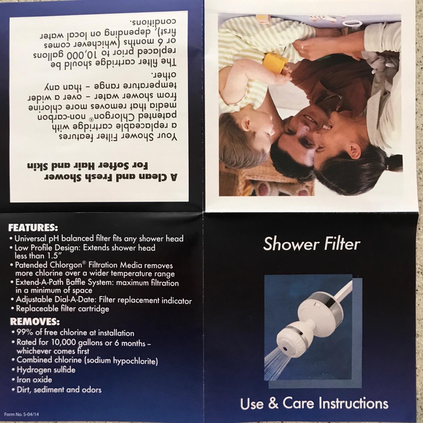 Sprite Showers Slim-Line 2 Universal Shower Filter, Chrome customer photo 2
