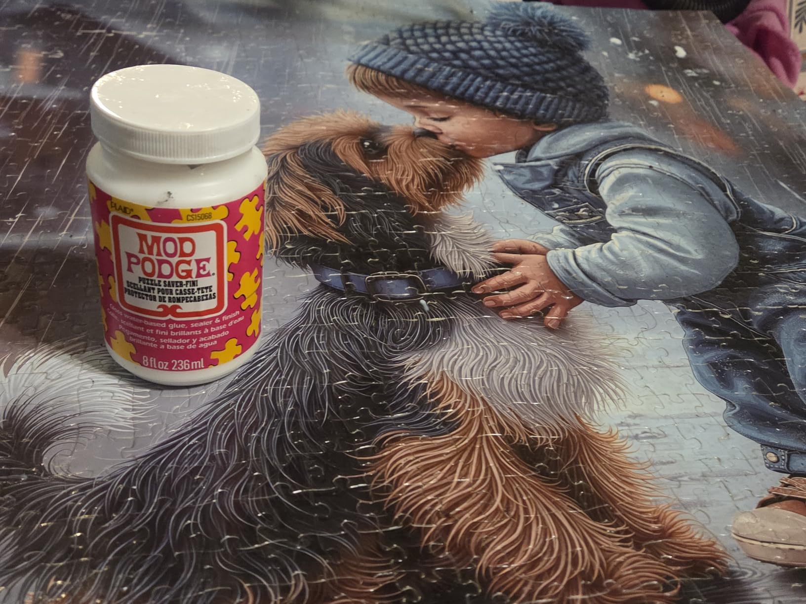 Mod Podge Puzzle Saver Glue (2-Ounce), Original Version 2 Fl Oz customer photo 1