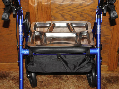 Drive Medical Hugo Elite Rollator Walker with Seat and Basket, Blue customer photo 1