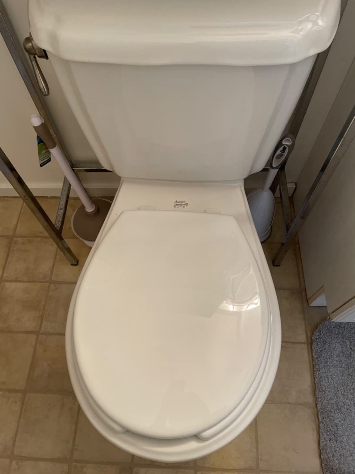 BEMIS 7750TDG Commercial Heavy Duty Open Front Toilet Seat with Cover, Industrial Seat with Secure Installation, Made in USA, Round, White customer photo 1