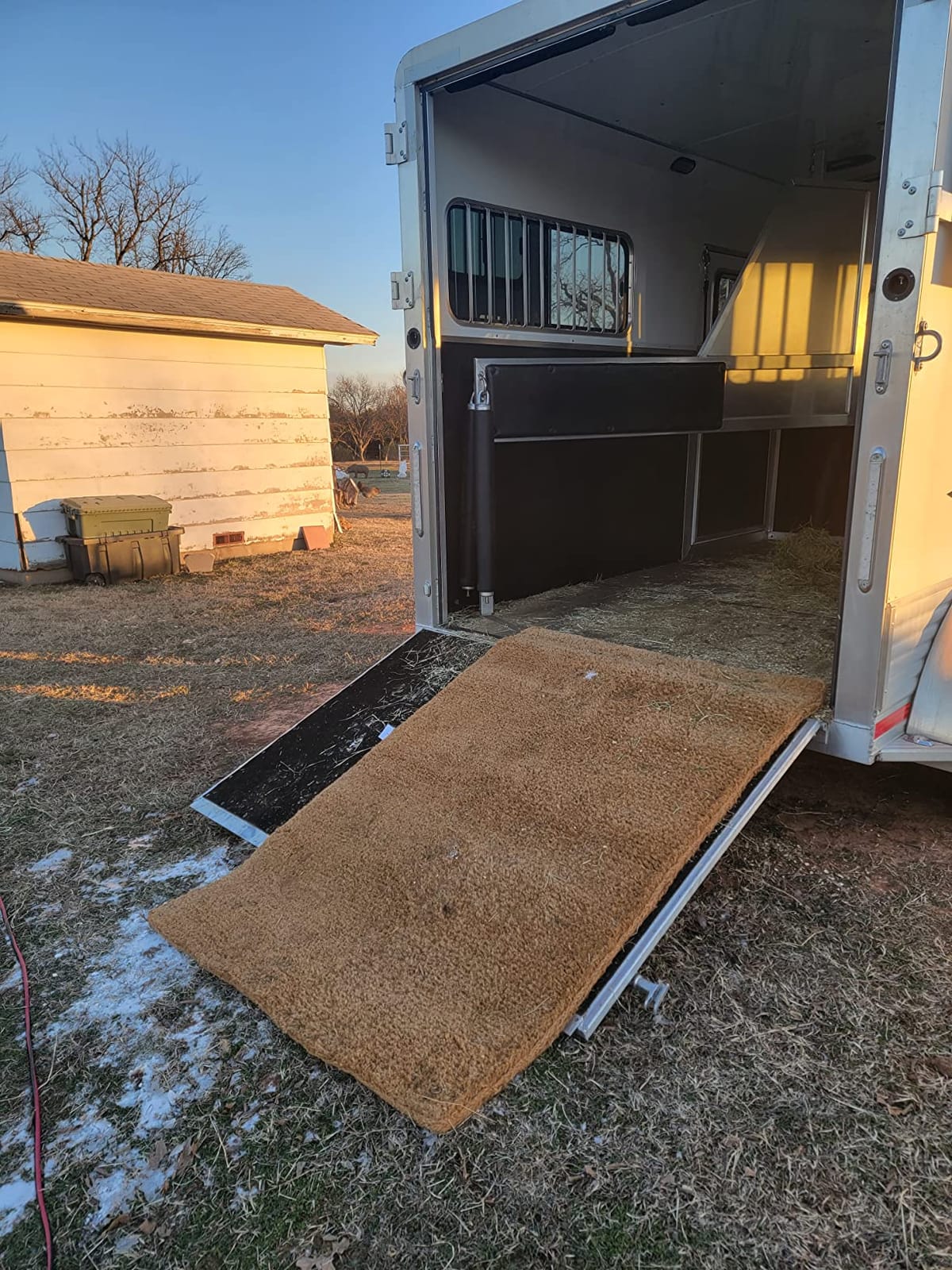Kempf Horse Van Natural Coco Coir Mat (3' x 10') - Heavy Duty, High Traction, Woven-Backed Coconut Fiber for Trailers & Ramps customer photo 1