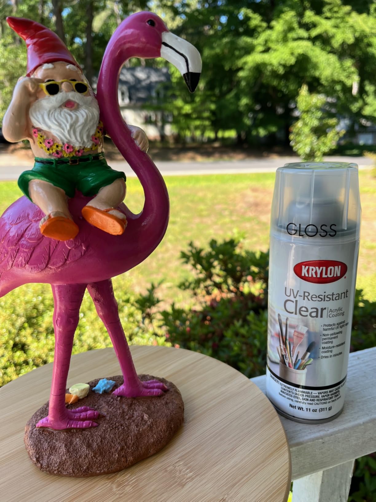 Krylon UV-Resistant Clear Gloss Spray Paint, 11 oz (K01305007) customer photo 1