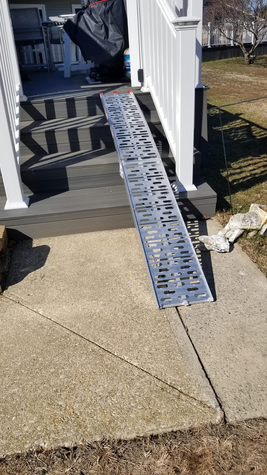 Black Widow Folding Aluminum Motorcycle Loading Ramp for Trucks, Trailers customer photo 2