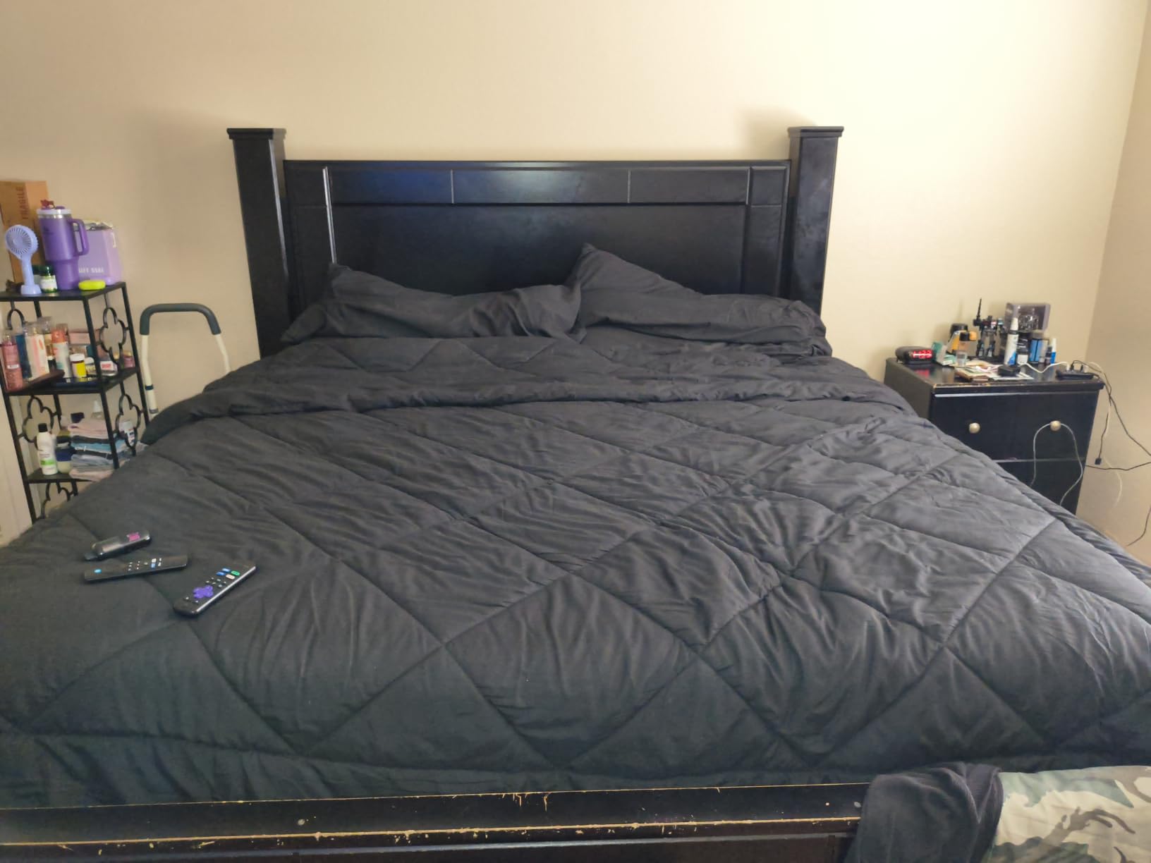 Glideaway X-Support Bed Frame Support System, GS-3 XS Model - 3 Cross Rails and 3 Legs - Strong Center Support Base for Full, Queen and King Mattress, Box Springs, and Bed Foundations customer photo 1