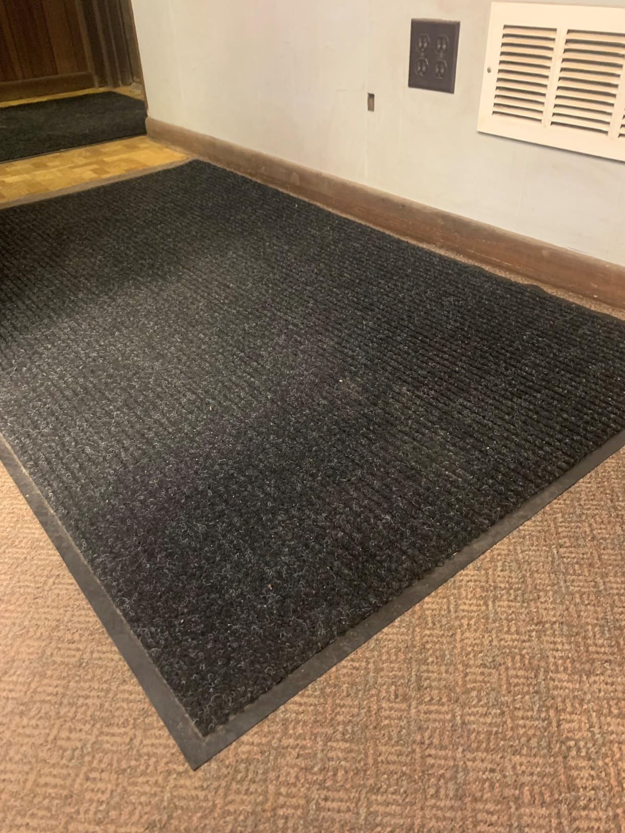 Notrax 109 Industrial Door Mat, 3' x 5' Charcoal, Made in the USA customer photo 2