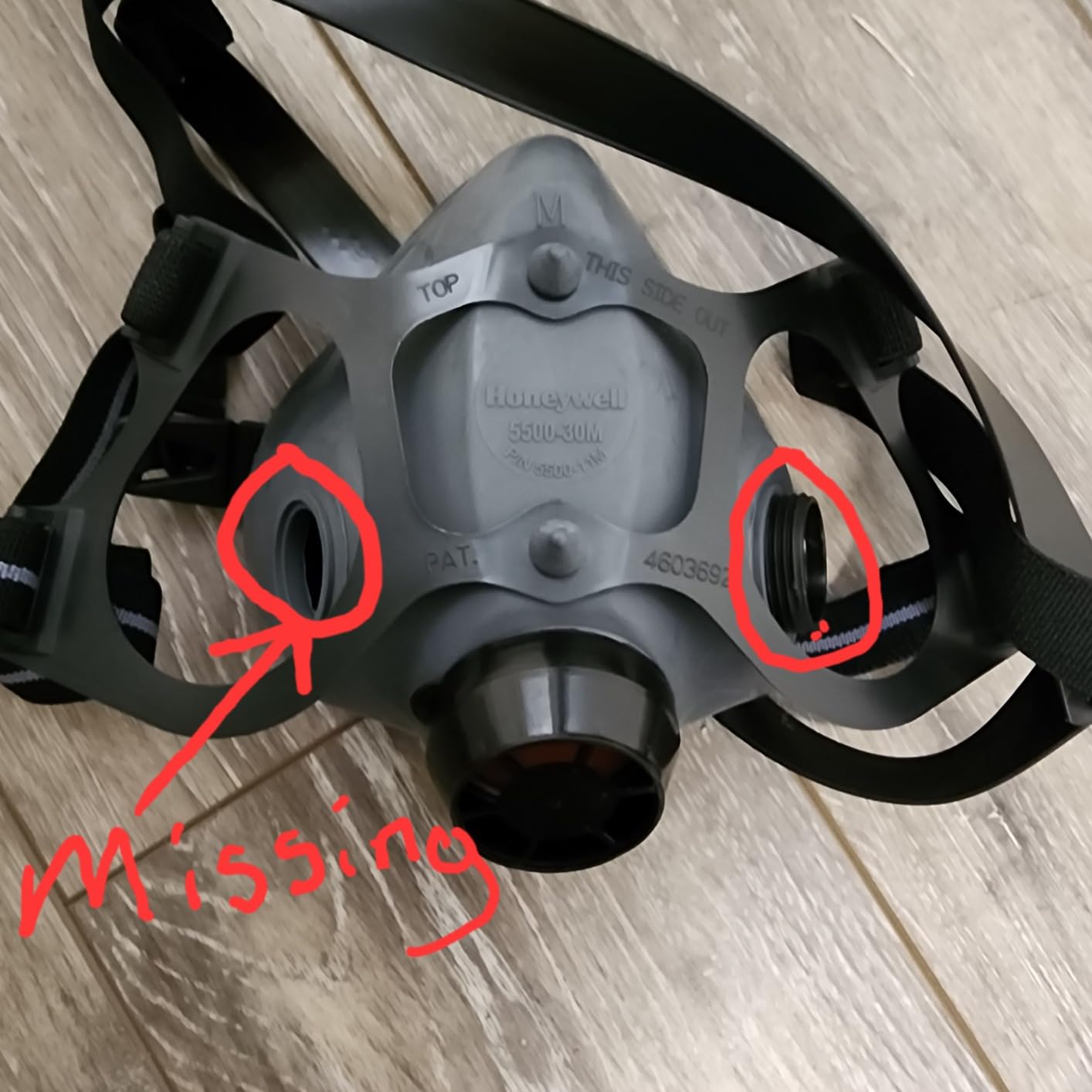 North Honeywell 5500 Series Half Mask Respirator Medium and 2 P100 filters (Bundle Pack) customer photo 2