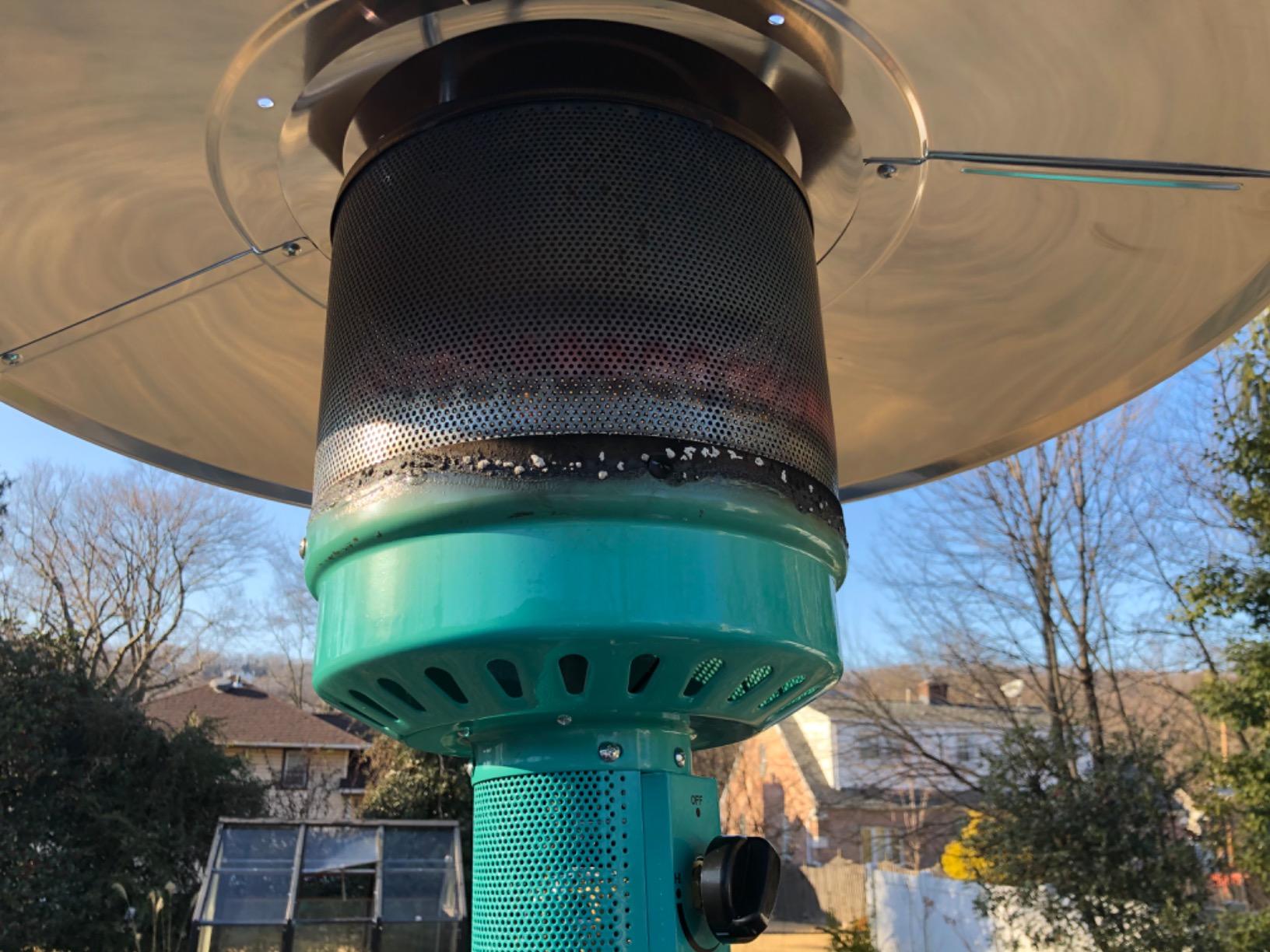 Fire Sense 61130 Patio Heater with Wheels, 48,000 BTU, Aqua Blue customer photo 1