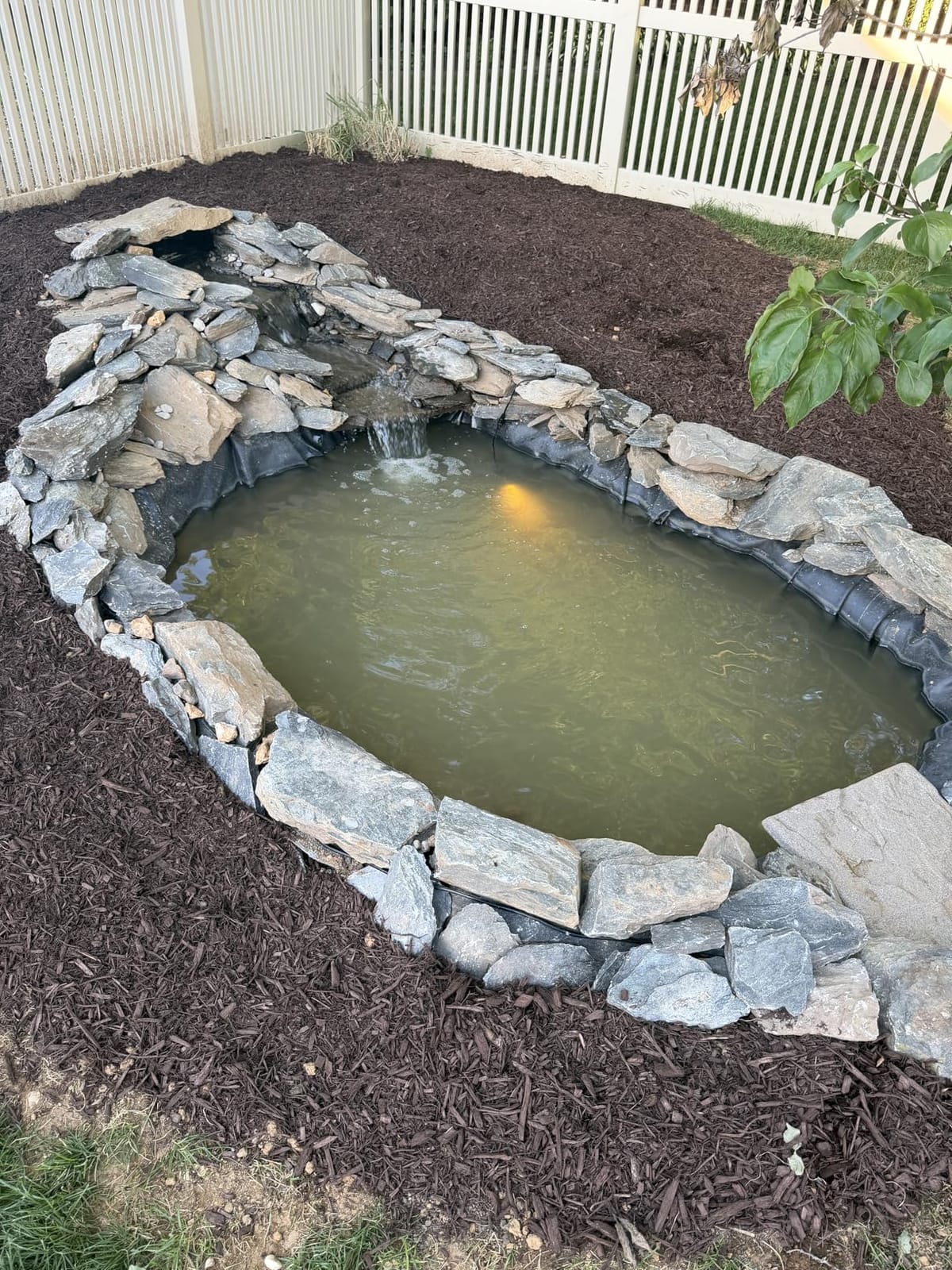 Simply Ponds 2100 GPH Water Garden Koi Pond Kit 15 x 20 Ft EPDM Liner customer photo 2