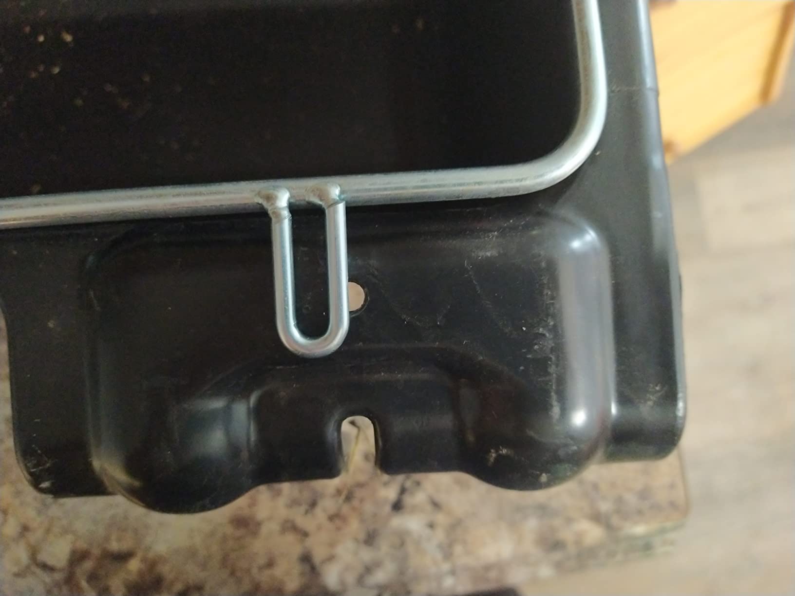 Little Giant® Hook Over Goat Trough | Fence Feeder Trough | Hook and Mount Feeder | 9 Quart customer photo 2