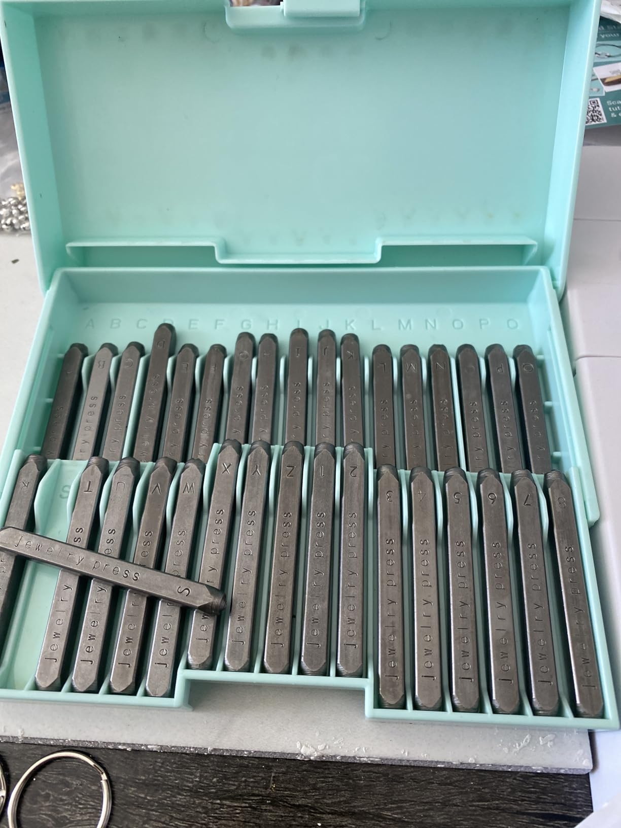 We R Makers, Jewelry Press Kit Machine, Includes 1 Jewelry Press, 34 piece Metal Stamping Kit, and Alignment Stickers customer photo 2