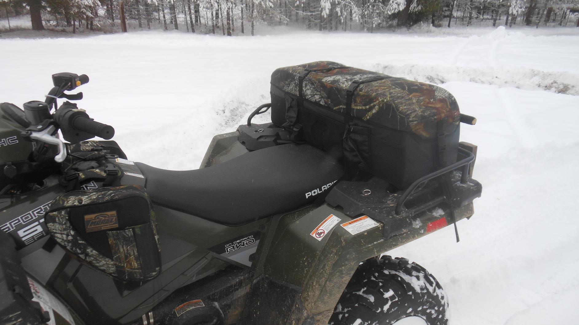 ATV Tek Arch Series Hunting and Fishing Expedition ATV/UTV Rear Rack Cargo Bag, Kings Mountain Shadow Camo, Waterproof ATV Bag with Spacious Compartments, Steel Frame Support customer photo 2