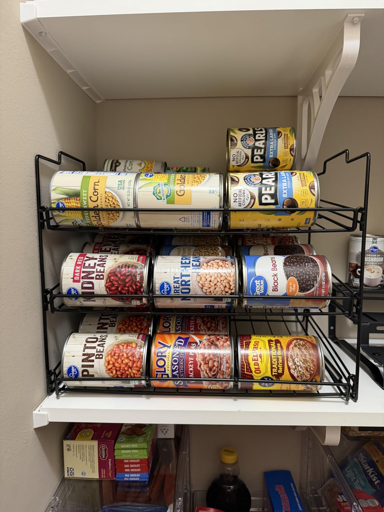 Deco Brothers Stackable Can Rack Organizer Holds Up to 36 Cans, Chrome customer photo 1
