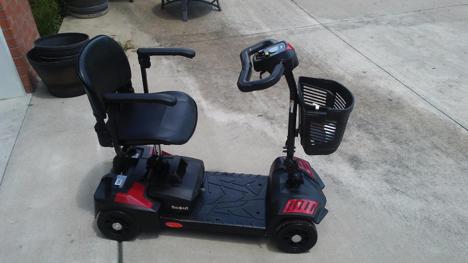 Drive Medical Scout Compact Travel Power Scooter, 4 Wheel Design customer photo 1