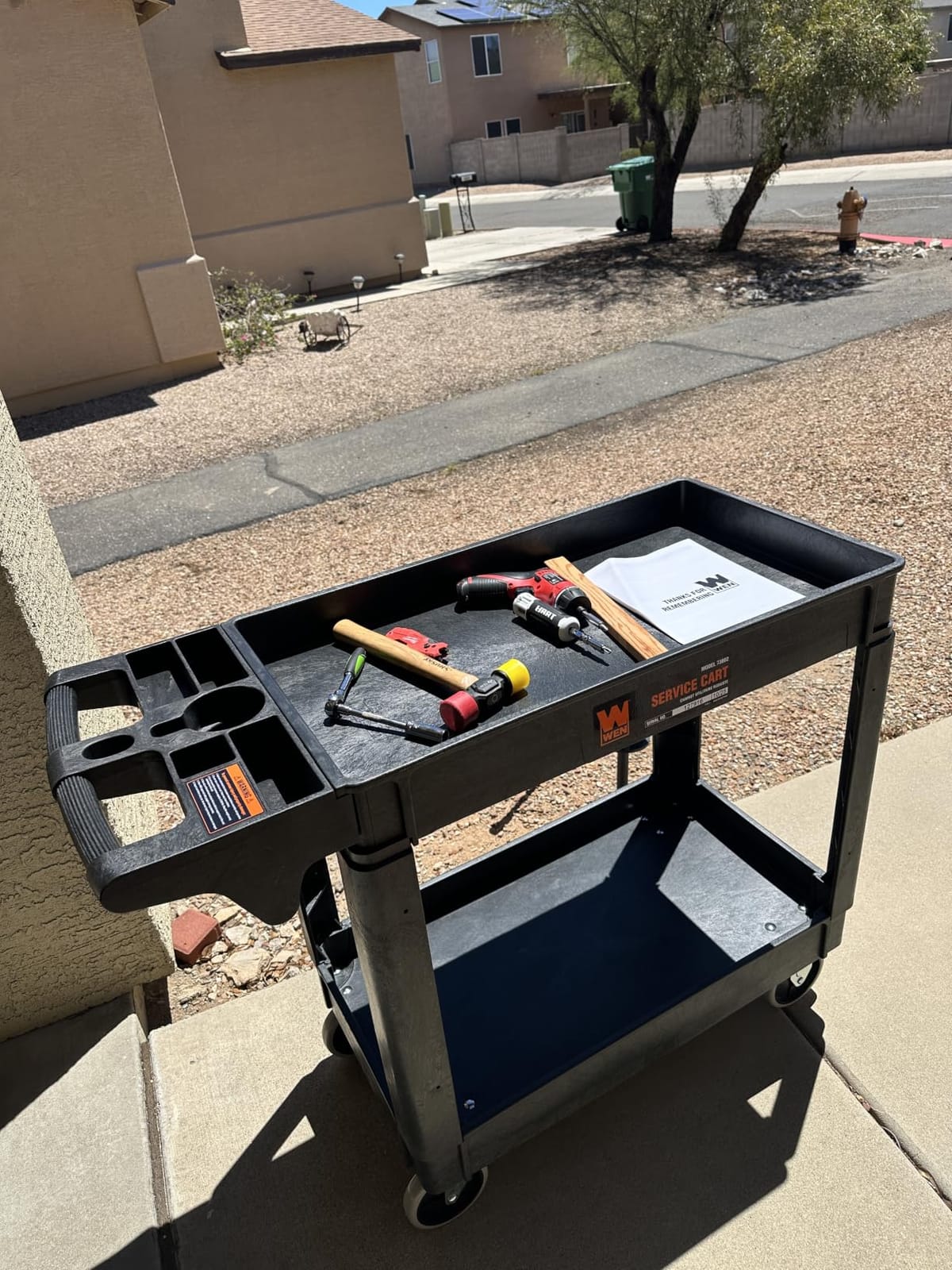 WEN Service Utility Cart, 500-Pound Capacity, 40 x 17-Inch customer photo 1