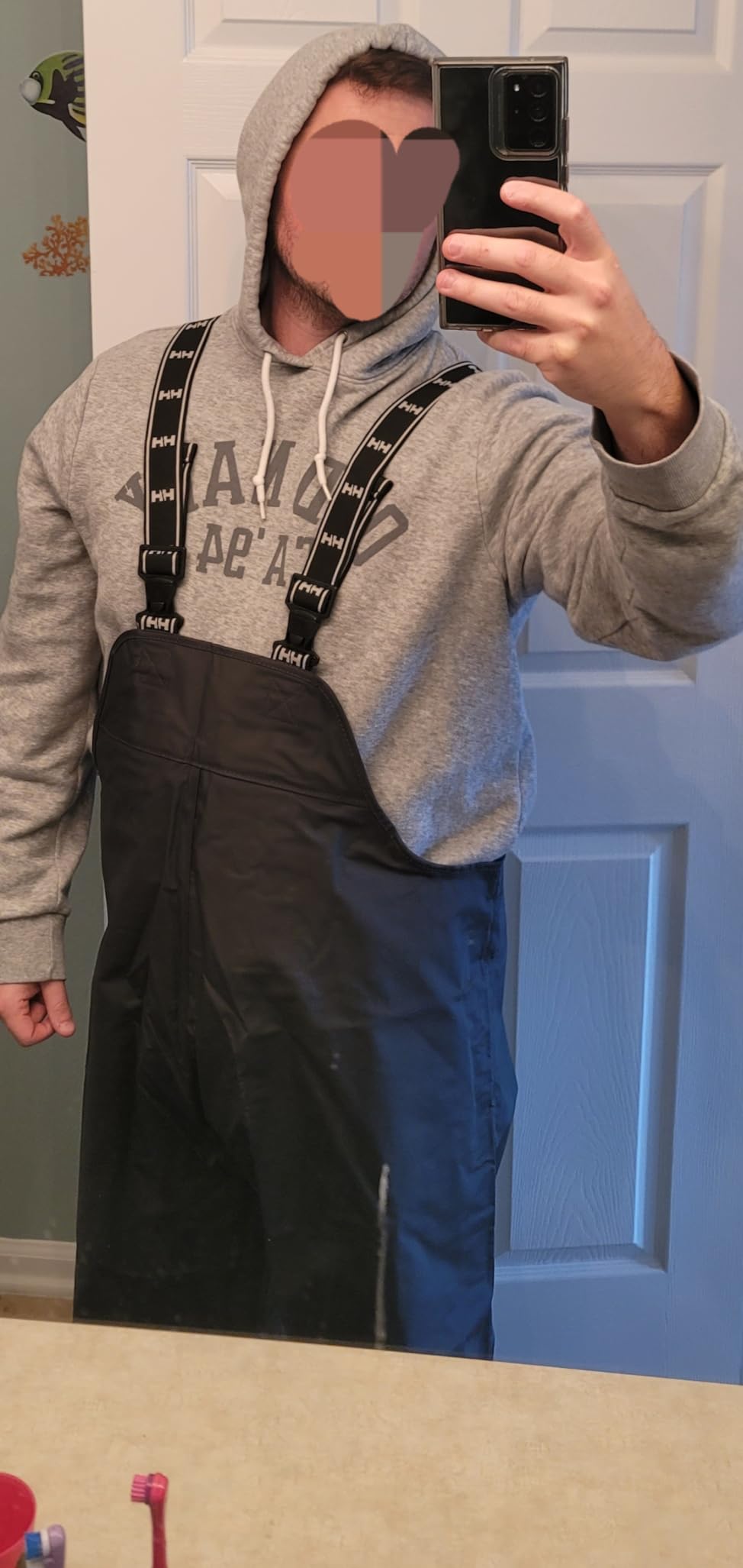 Helly Hansen Mandal Waterproof Bib Overalls for Men, Fishing Pants customer photo 2