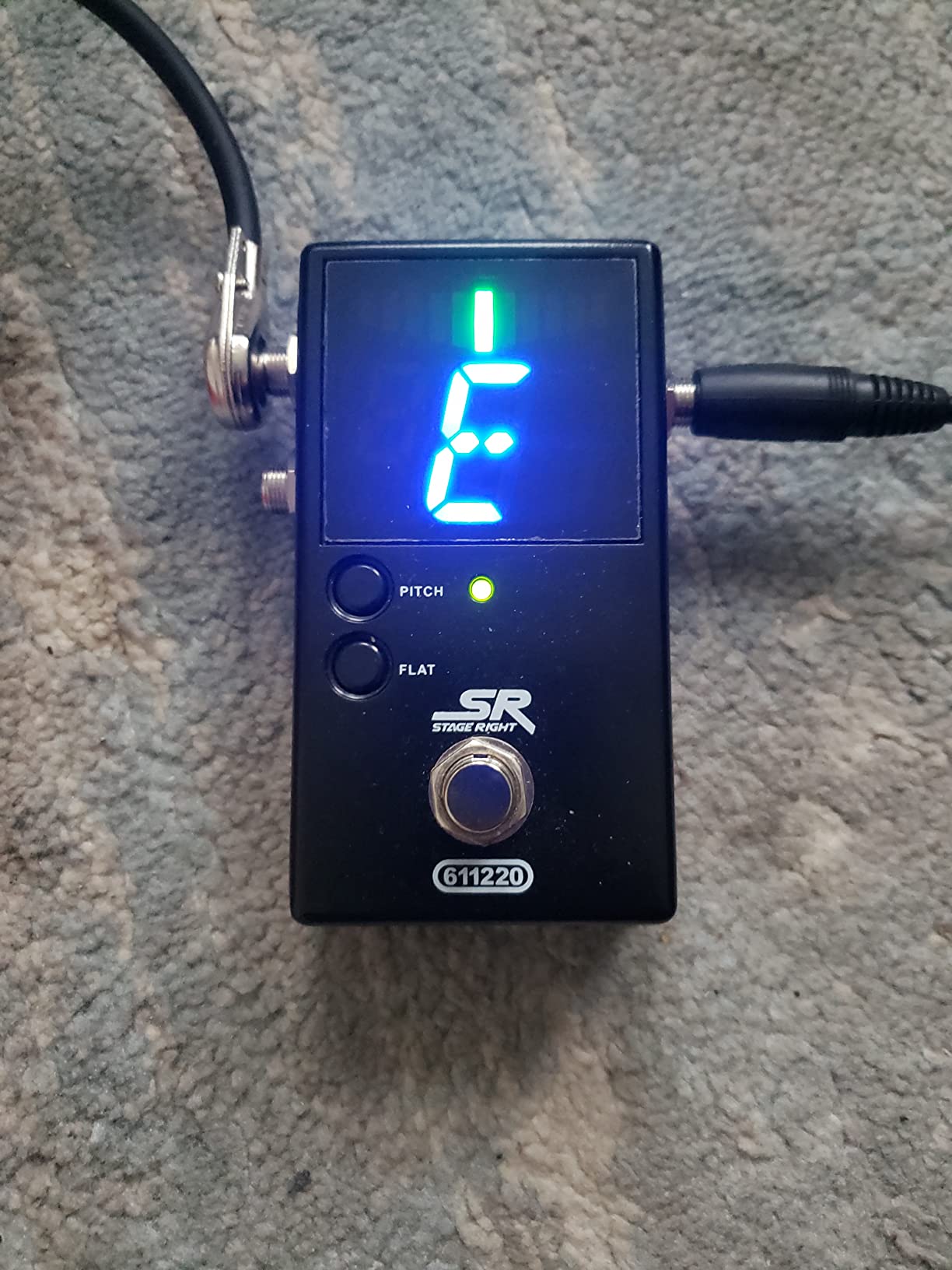 Monoprice Chromatic Pedal Tuner - Black, Normal & True-Bypass Outputs, Easy to Tune Your Bass & Guitars - Stage Right Series customer photo 1