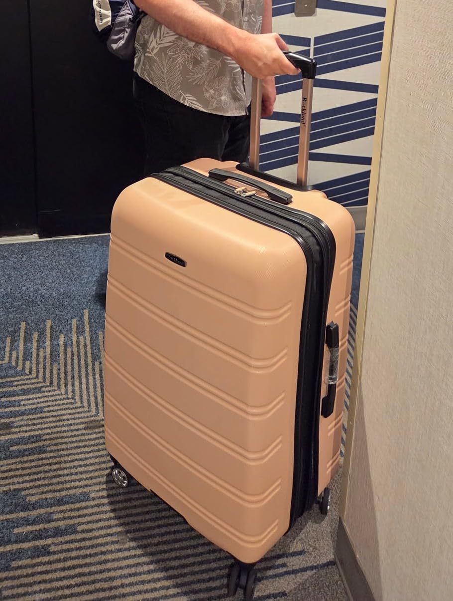 Rockland Melbourne Hardside Expandable Spinner Wheel Luggage, Carry-On 20