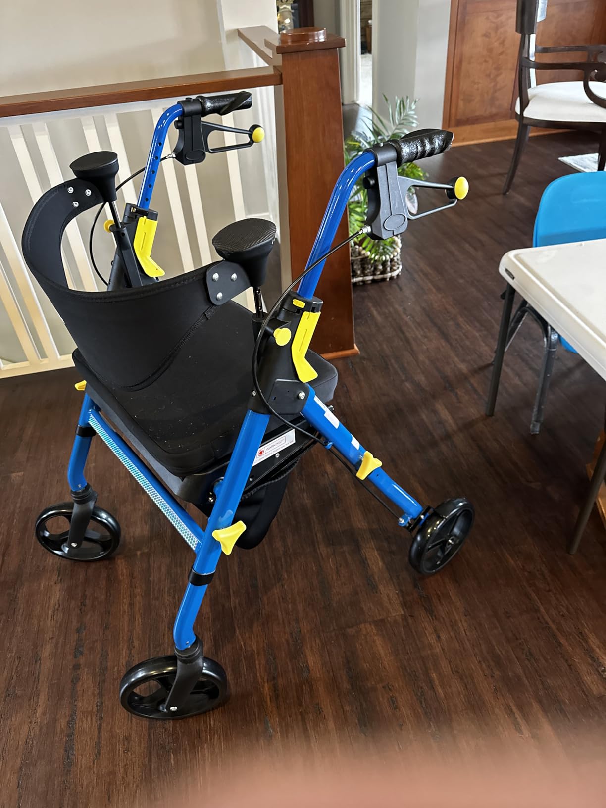 Medline Premium Empower Folding Mobility Rollator Walker with Memory Foam Seat, Black, 300 lb. Weight Capacity, 8” Wheels, Cupholder,Rolling Walker for Mobility Impairment, Adjustable Handles customer photo 1