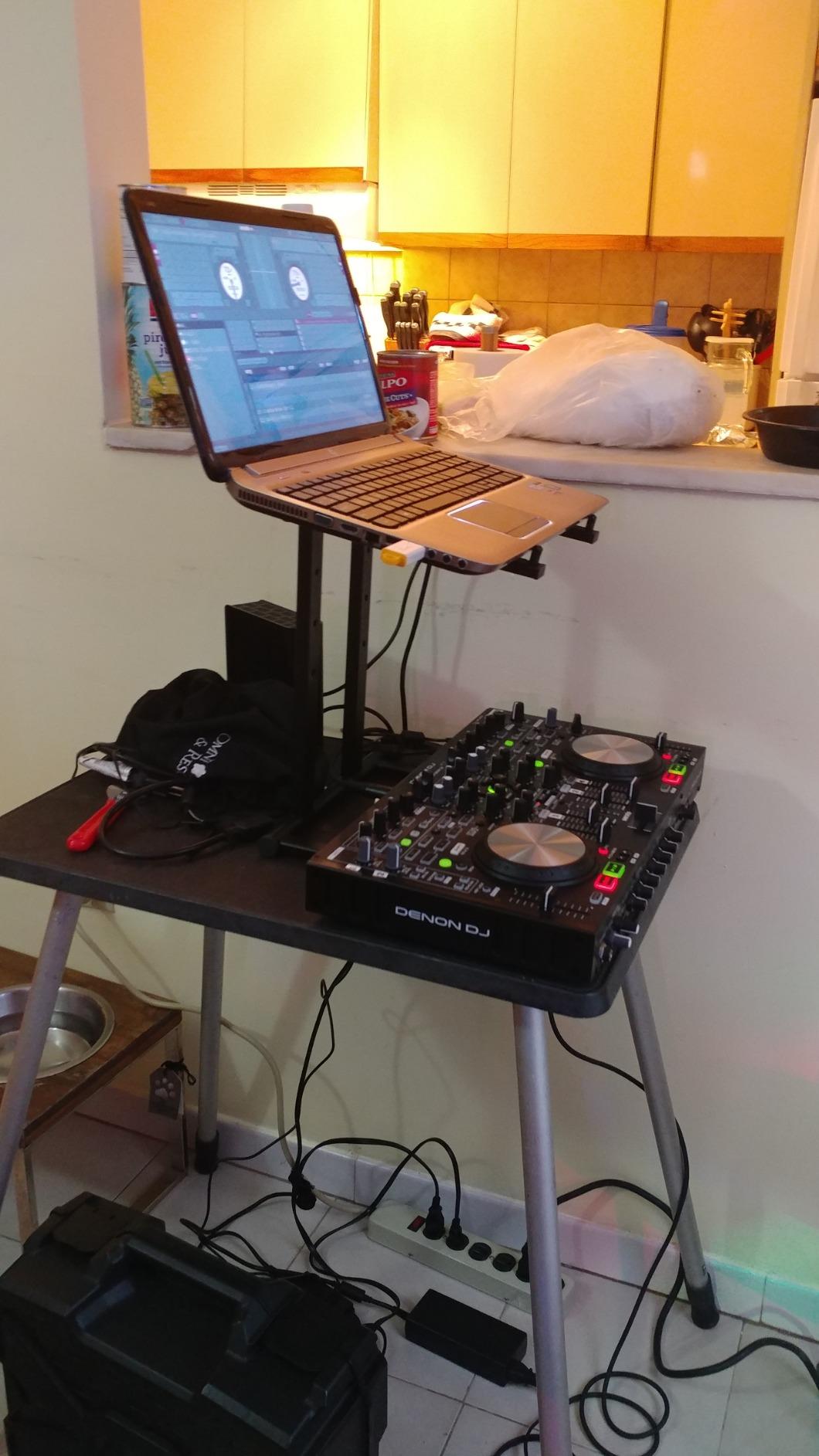 Rockville RLS2400 Lightweight Folding DJ Laptop Stand with Extra Shelf customer photo 2