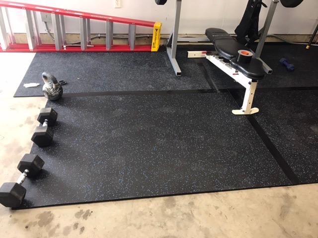 IncStores 4'x6' Premium Mat - Vulcanized Rubber Exercise Mat, High Density Floor Mats for Gym Flooring, Home Gym, and Horse Stall Mat customer photo 1