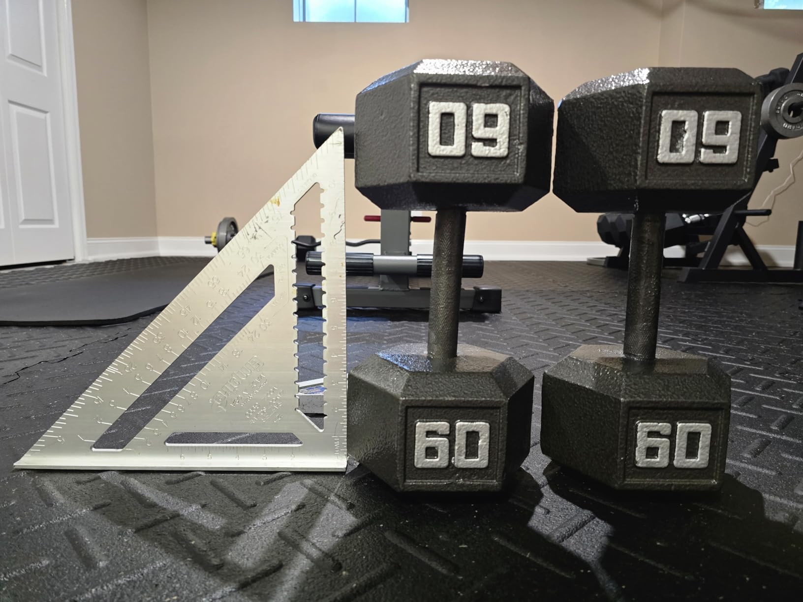 Marcy Cast Iron Hex Dumbbells Collection - Available size from 3-lb to 100-lb, SOLD INDIVIDUALLY customer photo 1