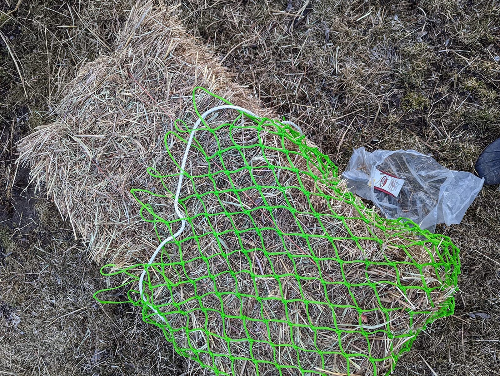 Weaver Equine Slow Feed Hay Net, 36” Small Hole Synthetic Rope Horse Hay Feeder for Slower Feeding, Ideal Horse Hay Net for Horse or Goat Shows customer photo 2