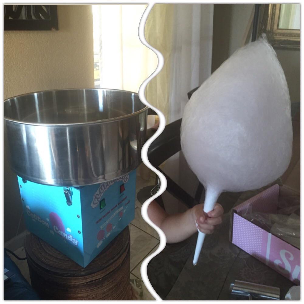 Great Northern Popcorn Flufftastic Cotton Candy Machine with Cart, Blue customer photo 2