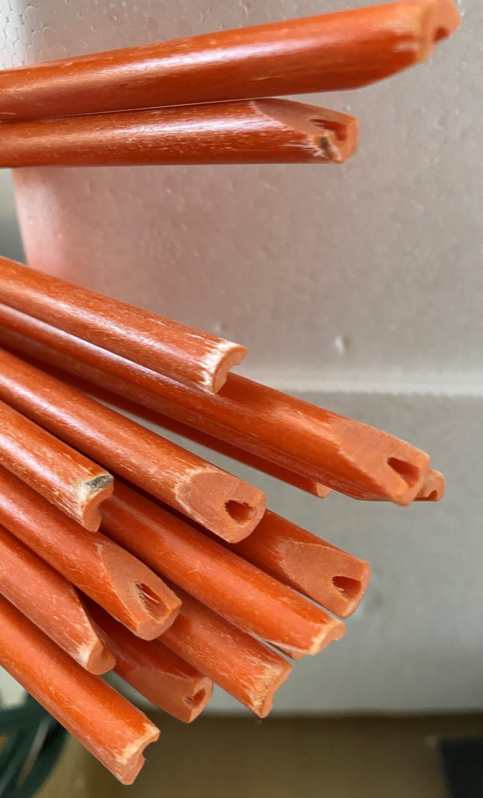 FiberMarker 36-Inch Reflective Driveway Markers, Hollow Driveway Poles for Easy Visibility at Night, 1/4 Inch Diameter Snow Stakes Driveway Reflectors, Orange, 20 Pcs customer photo 1