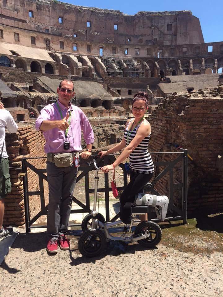 KneeRover PRO All Terrain Knee Scooter with Shock Absorber, Silver customer photo 1
