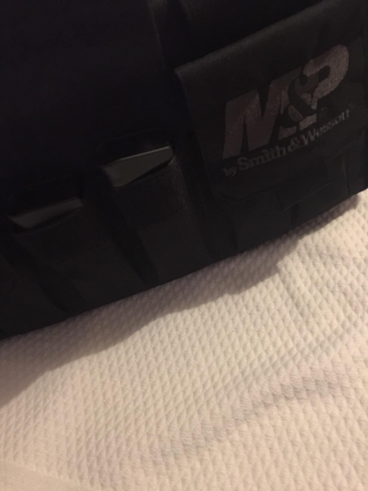 Smith & Wesson M&P Pro Tac Padded Handgun Case with Ballistic Fabric Construction and External Pockets for Shooting, Range, Storage and Transport customer photo 2