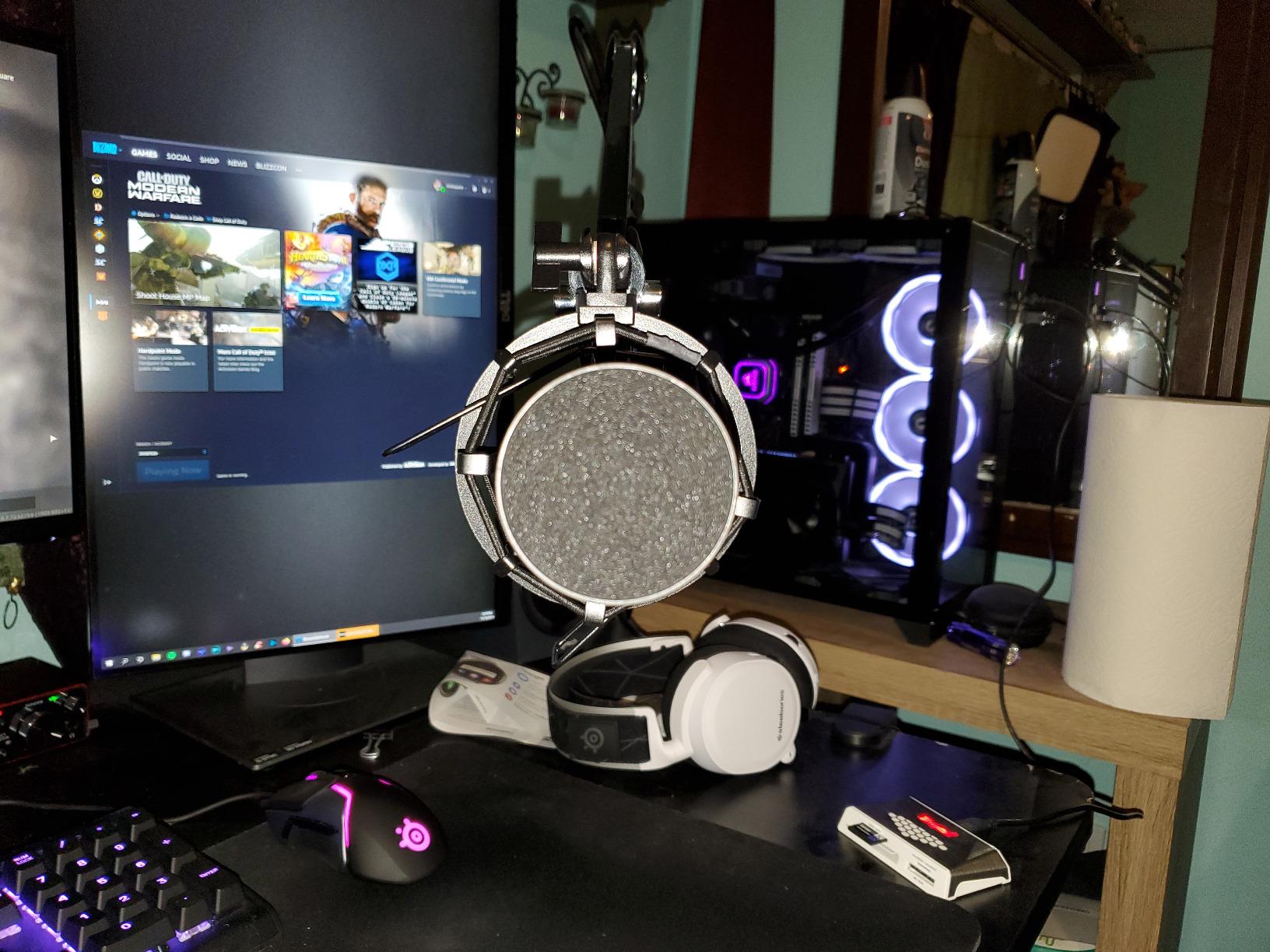 On-Stage MY430 Shock Mount for Studio Mics (55–60 mm) (Elastic Suspension Mount for Large-Diaphragm Condenser Microphones, Adjustable, Vibration Isolation, Steel Adapter, 5/8