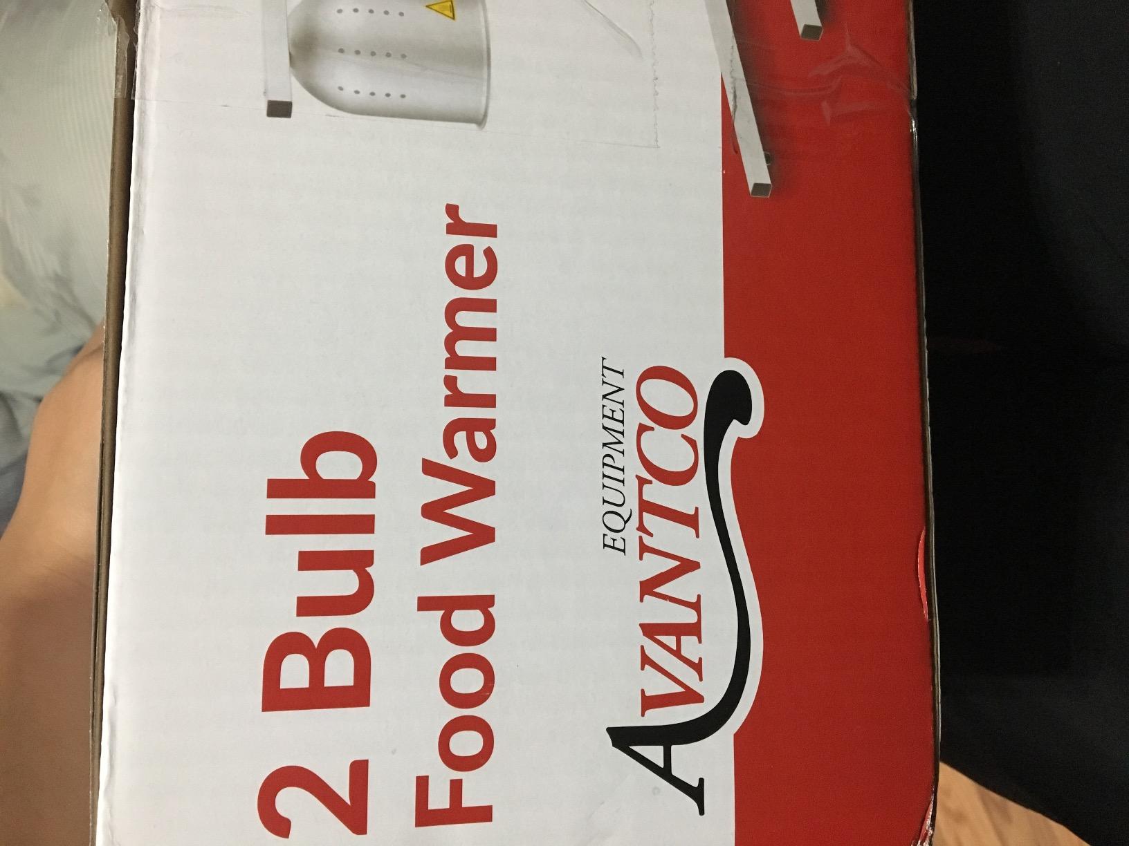 Avantco Commercial Portable W62 Heat Lamp Food Warmer 2-Bulb Free-Standing customer photo 1
