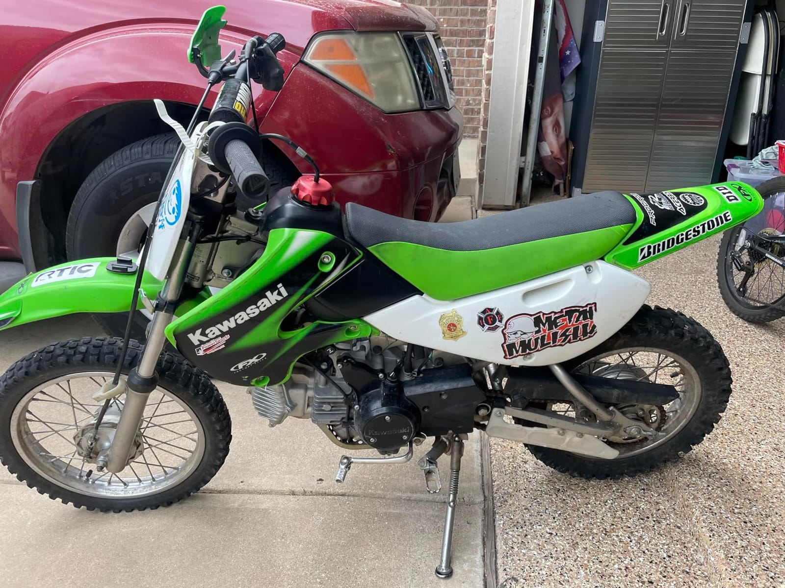 Aftermarket Graphics Decals Kit Made for Dirt Bikes Compatible with Kawasaki KLX110 KX65 KLX 110 KX 65 customer photo 1
