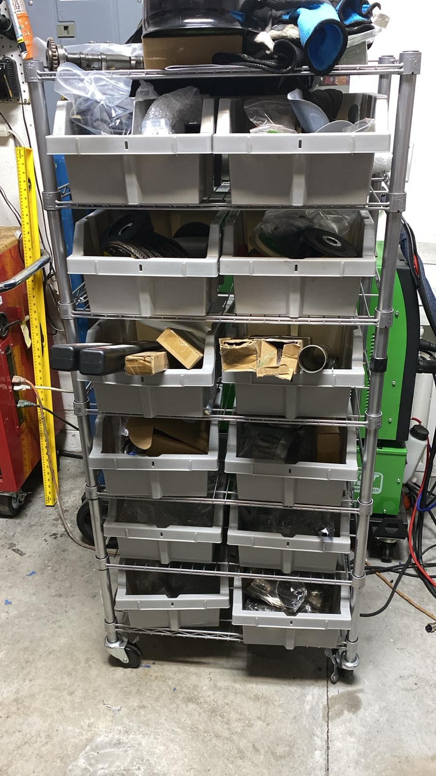 Seville Classics Commercial 7-Tier Platinum/Gray NSF 22-Bin Rack Storage System customer photo 1