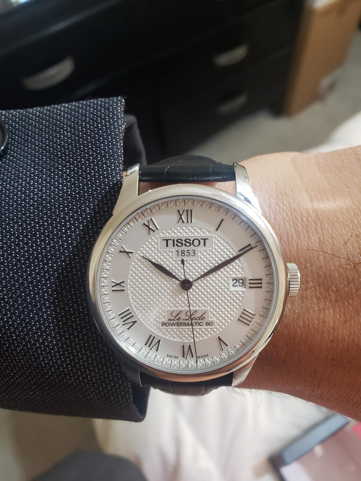 Men's Le Locle Stainless Steel Dress Watch customer photo 1