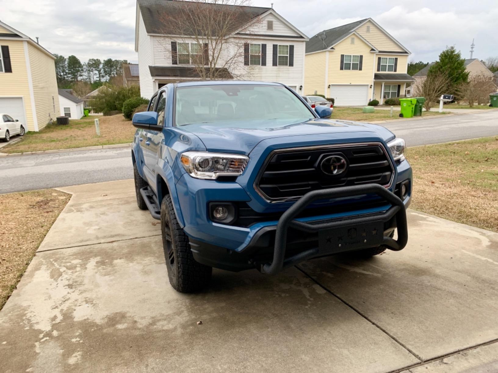 TG-GD6T60028 Front Bumper Guard Compatible with 2016-2023 Tacoma | Textured Black | Light Mount | Bull Bar customer photo 1