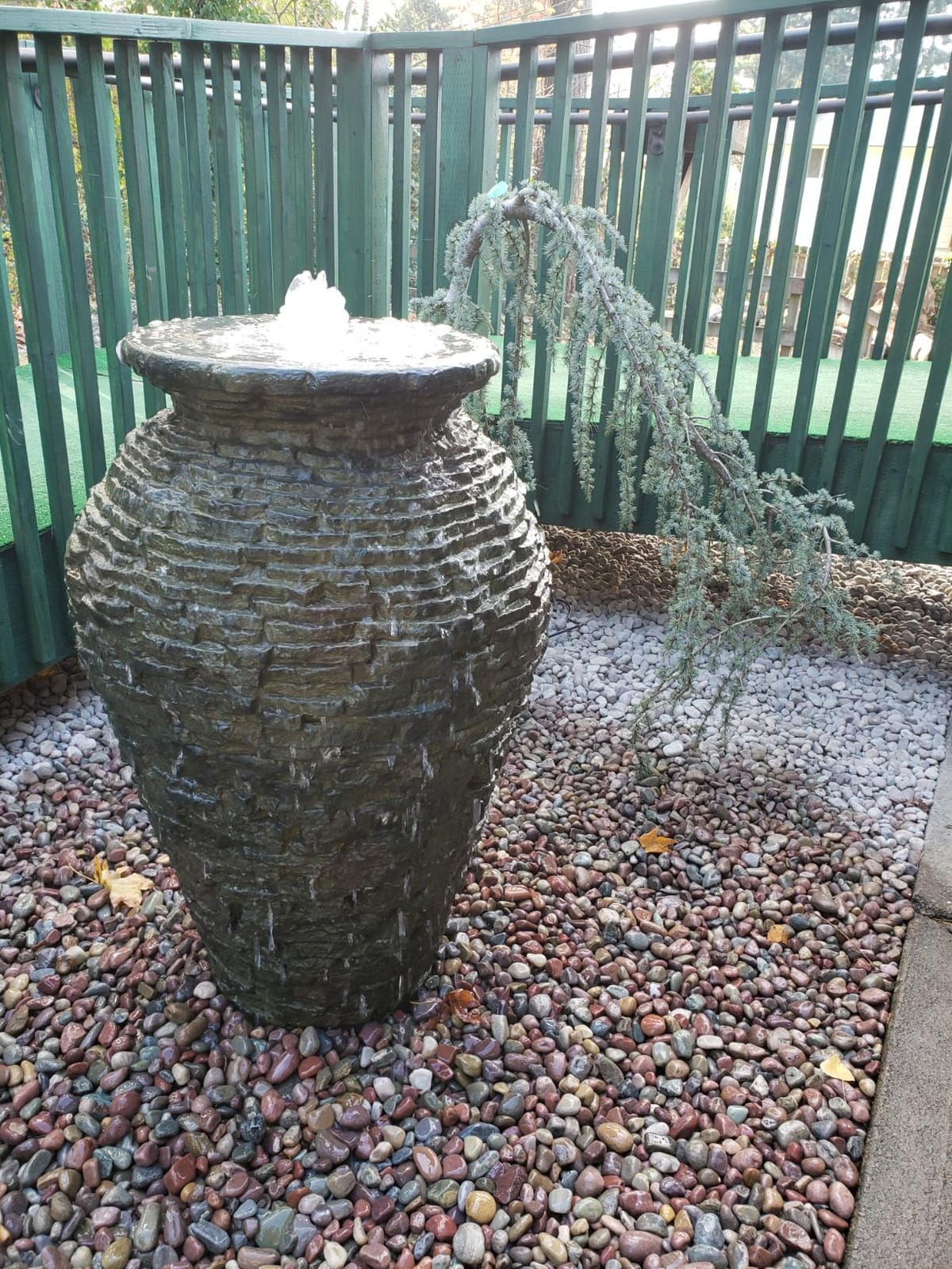 Aquascape Medium Stacked Slate Urn Water Fountain Kit for Landscape and Garden | 58090 customer photo 2