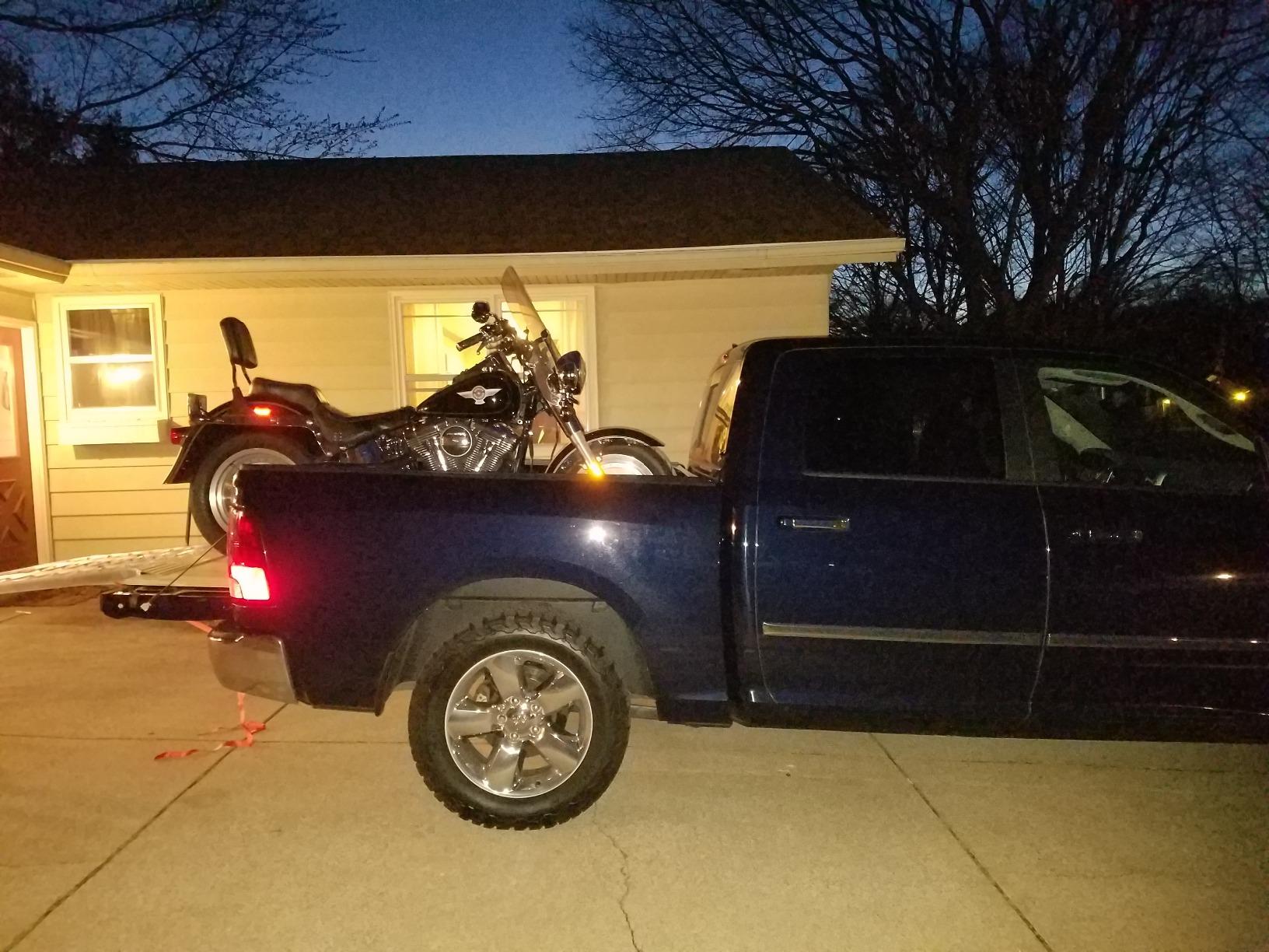 10' Black Widow Motorcycle Ramp, 1,500 lb Cap, Aluminum, Folding customer photo 1