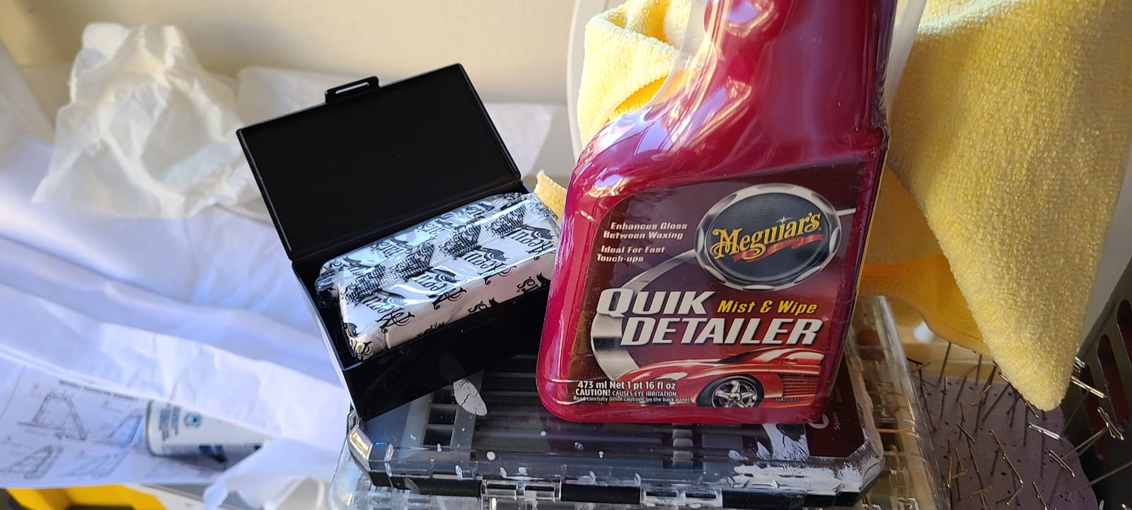 Meguiar's G10240 Smooth Surface XL Clay Kit - Includes 240 Grams of Clay Bars, Quik Detailer Spray Bottle and Microfiber Towel customer photo 2