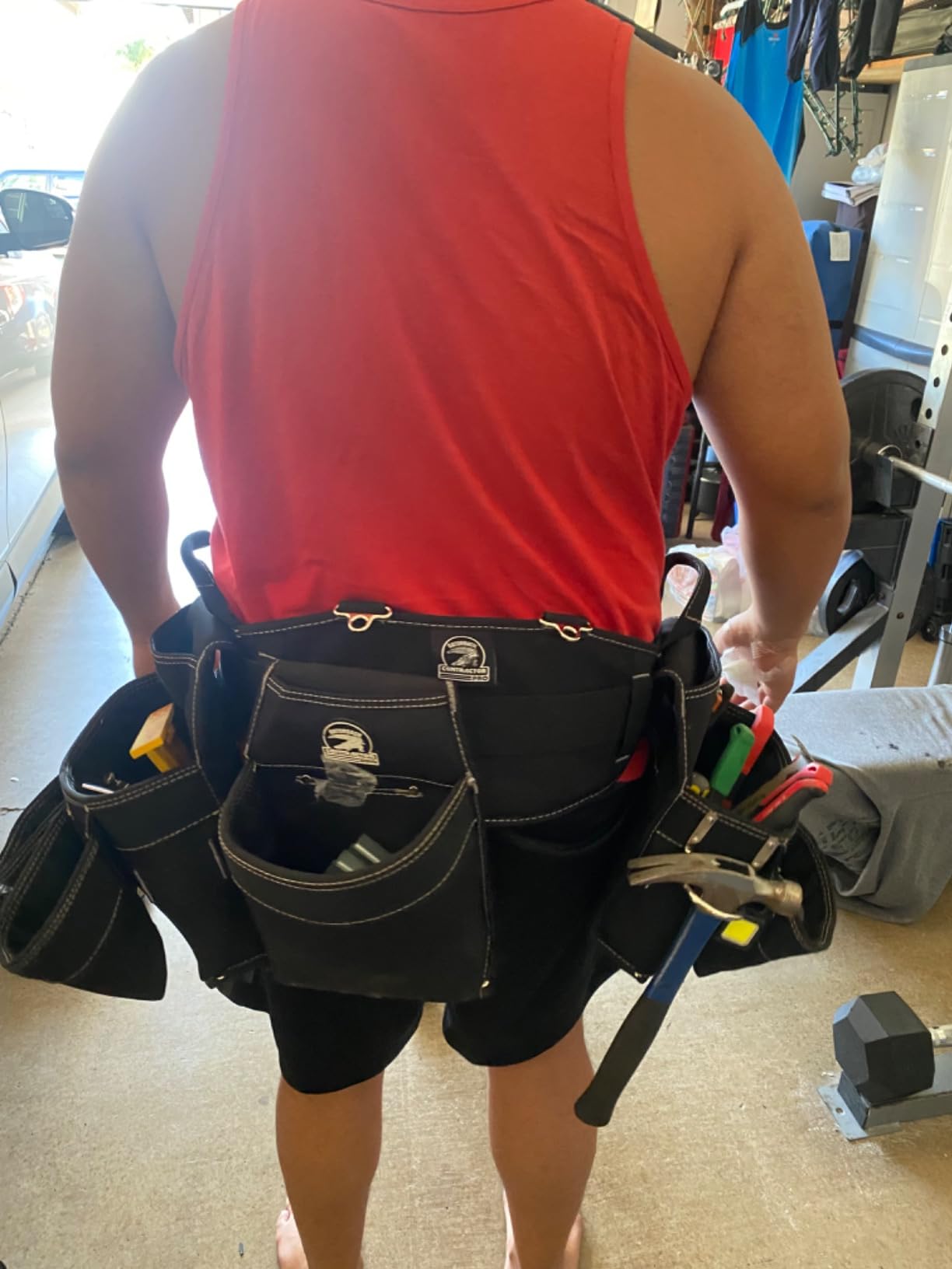 Gatorback B145 Carpenter & Framer Triple Tool Belt Combo, Medium customer photo 1